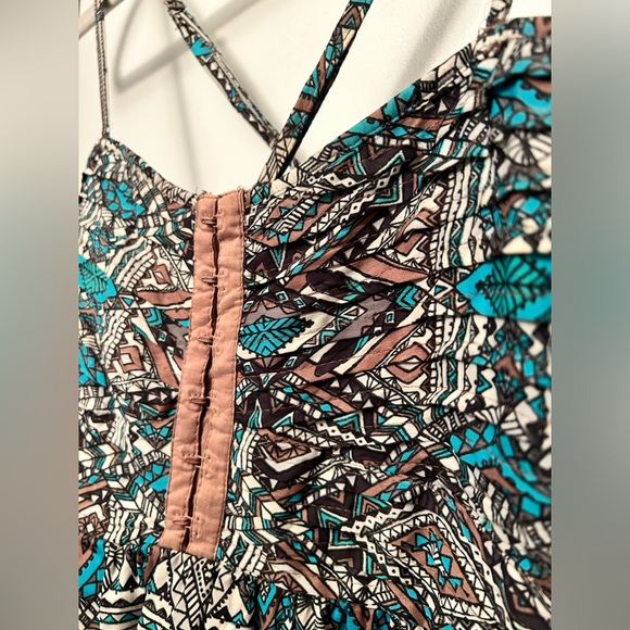 Billibong Aztec Print Ruched Bodice SunDress - Picture 10 of 10